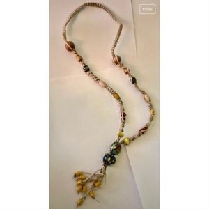 Hamdmade crotchet beaded necklace